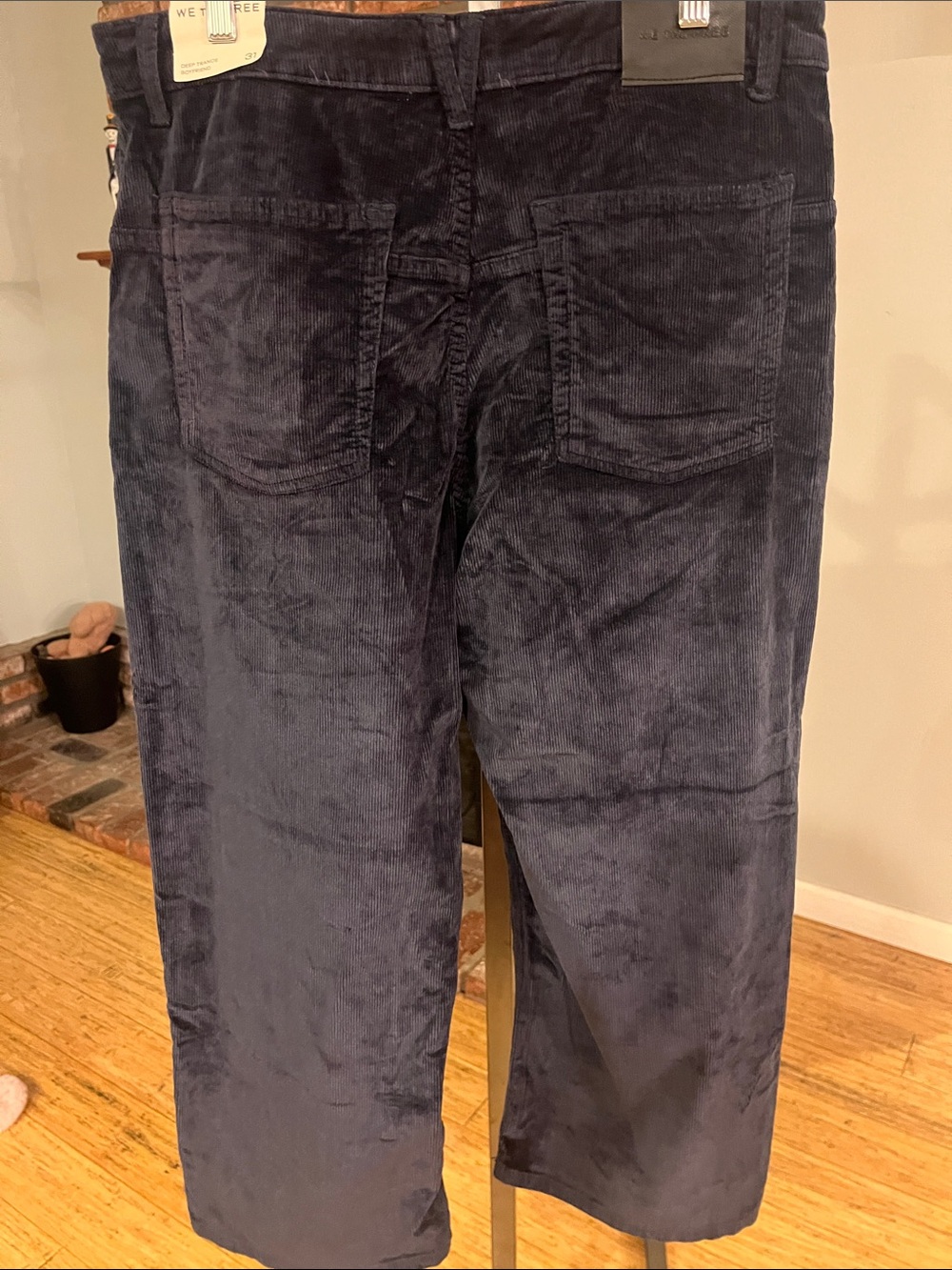 We The Free $128 NWOT Corduroy Deep Trance Dropped Boyfriend Jean - Picture 3 of 4